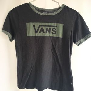 gray VANS crop top